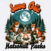 Cute Animals Camping Save Our National Parks Visor