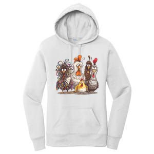 Chicken Art Crazy Chicken Gifts For Women Boy Family Women's Pullover Hoodie