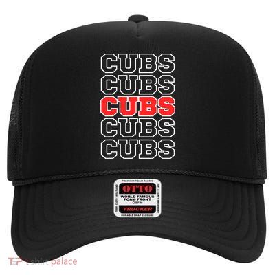 Cubs Apparel High Crown Mesh Back Trucker Hat
