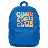 Cool Aunt Club Mothers Day For Auntie Funny Family Matching Great Gift 16 in Basic Backpack