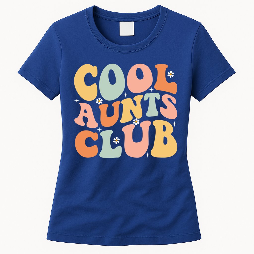 Cool Aunt Club Mothers Day For Auntie Funny Family Matching Great Gift Womens T-Shirt