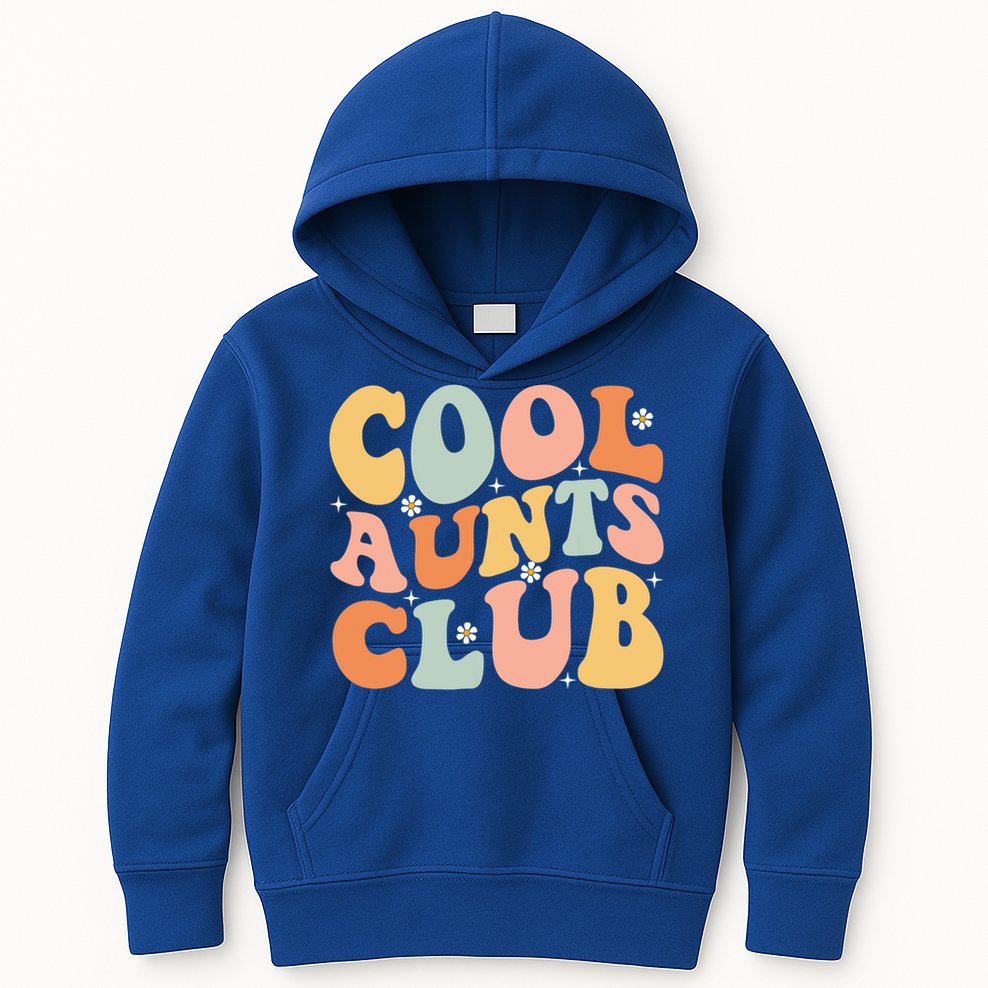 Cool Aunt Club Mothers Day For Auntie Funny Family Matching Great Gift Kids Hoodie