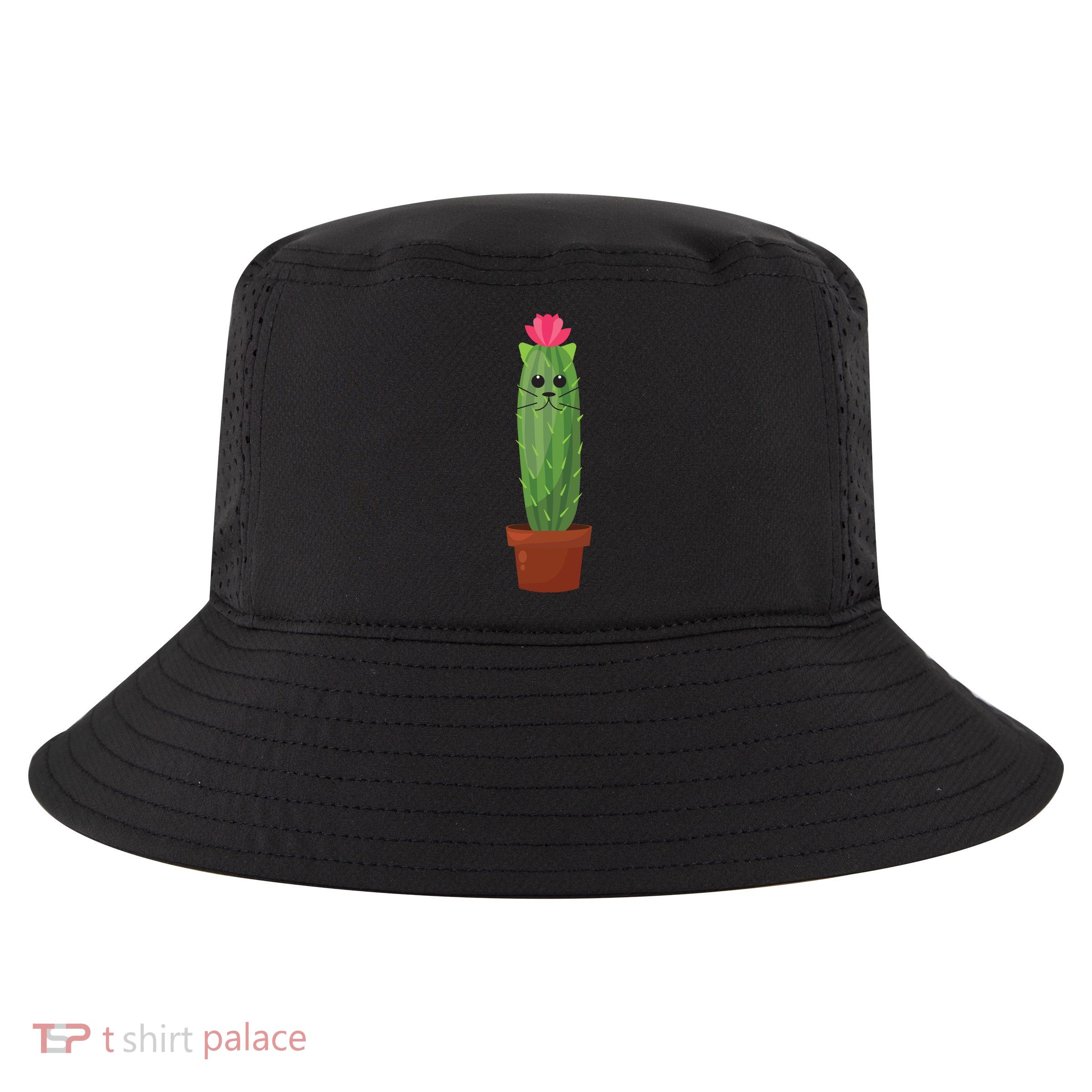 Catus: Funny Cat Cactus Cool Comfort Performance Bucket Hat