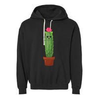 Catus: Funny Cat Cactus Garment-Dyed Fleece Hoodie