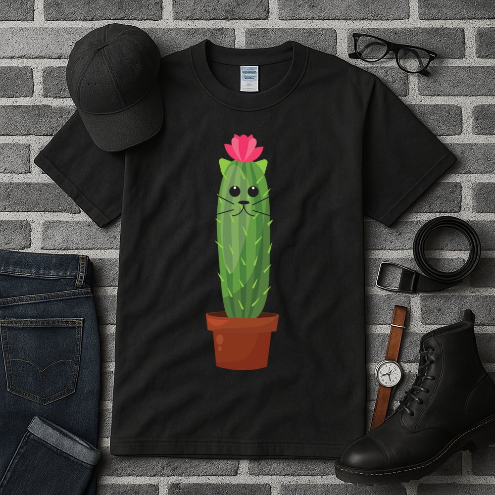 Catus: Funny Cat Cactus Tall T-Shirt