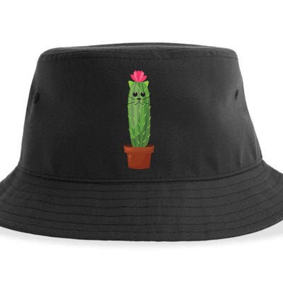 Catus: Funny Cat Cactus Sustainable Bucket Hat