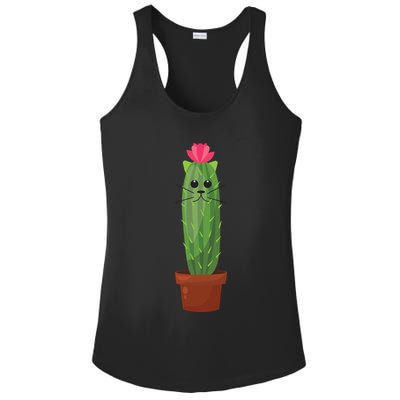 Catus: Funny Cat Cactus Ladies PosiCharge Competitor Racerback Tank
