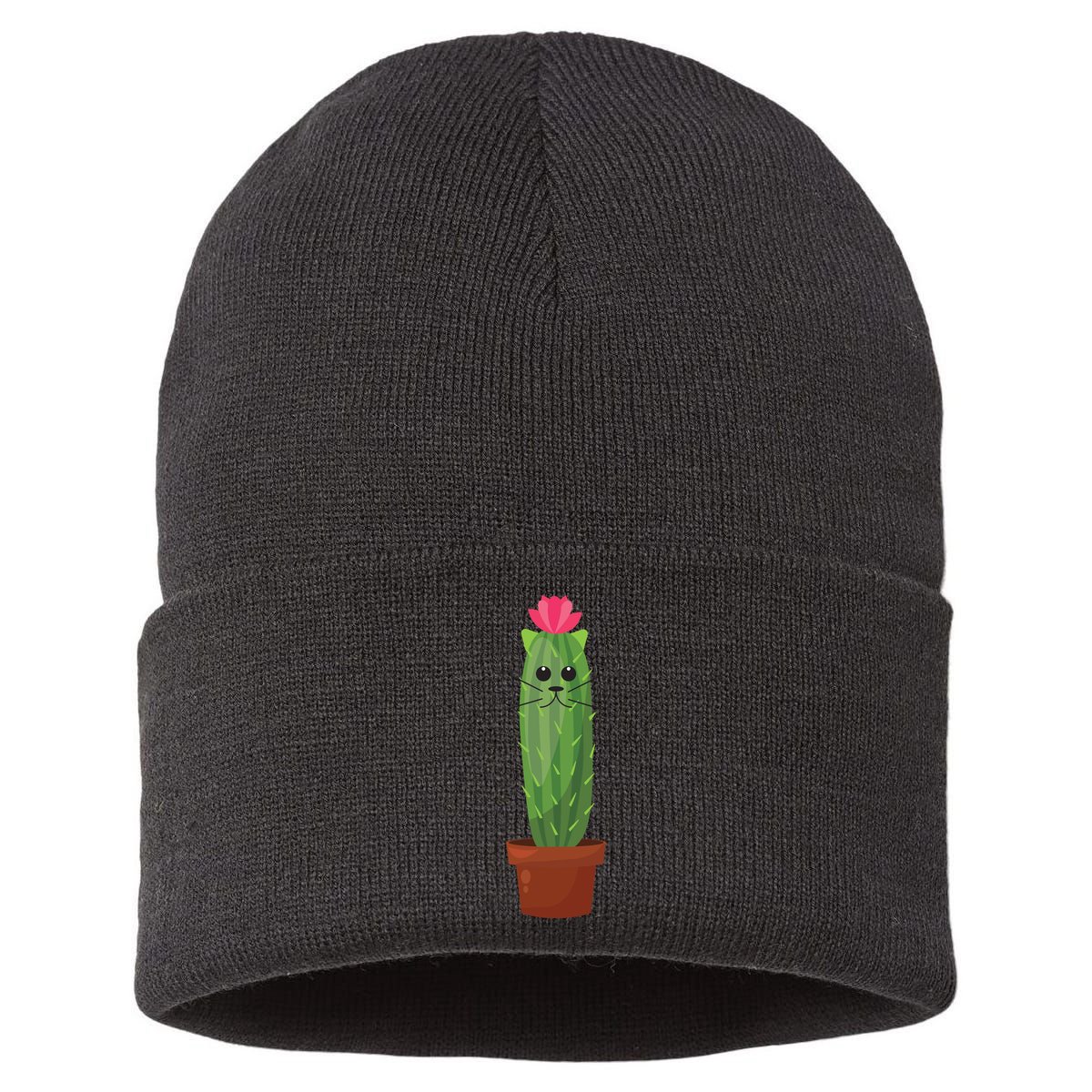Catus: Funny Cat Cactus Sustainable Knit Beanie