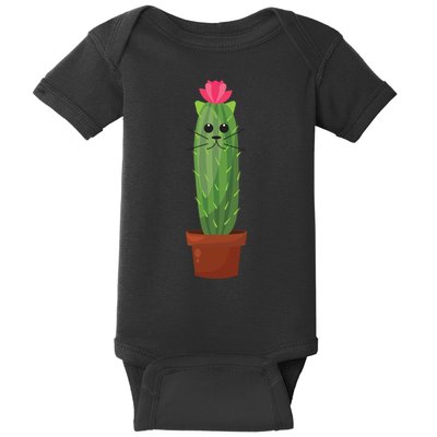 Catus: Funny Cat Cactus Baby Bodysuit