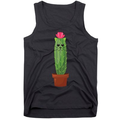 Catus: Funny Cat Cactus Tank Top