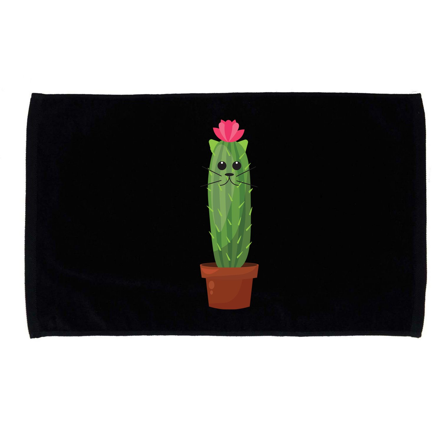 Catus: Funny Cat Cactus Microfiber Hand Towel
