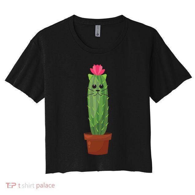 Catus: Funny Cat Cactus Crop Top