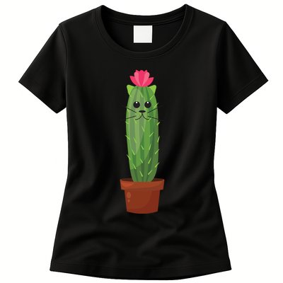 Catus: Funny Cat Cactus Womens T-Shirt