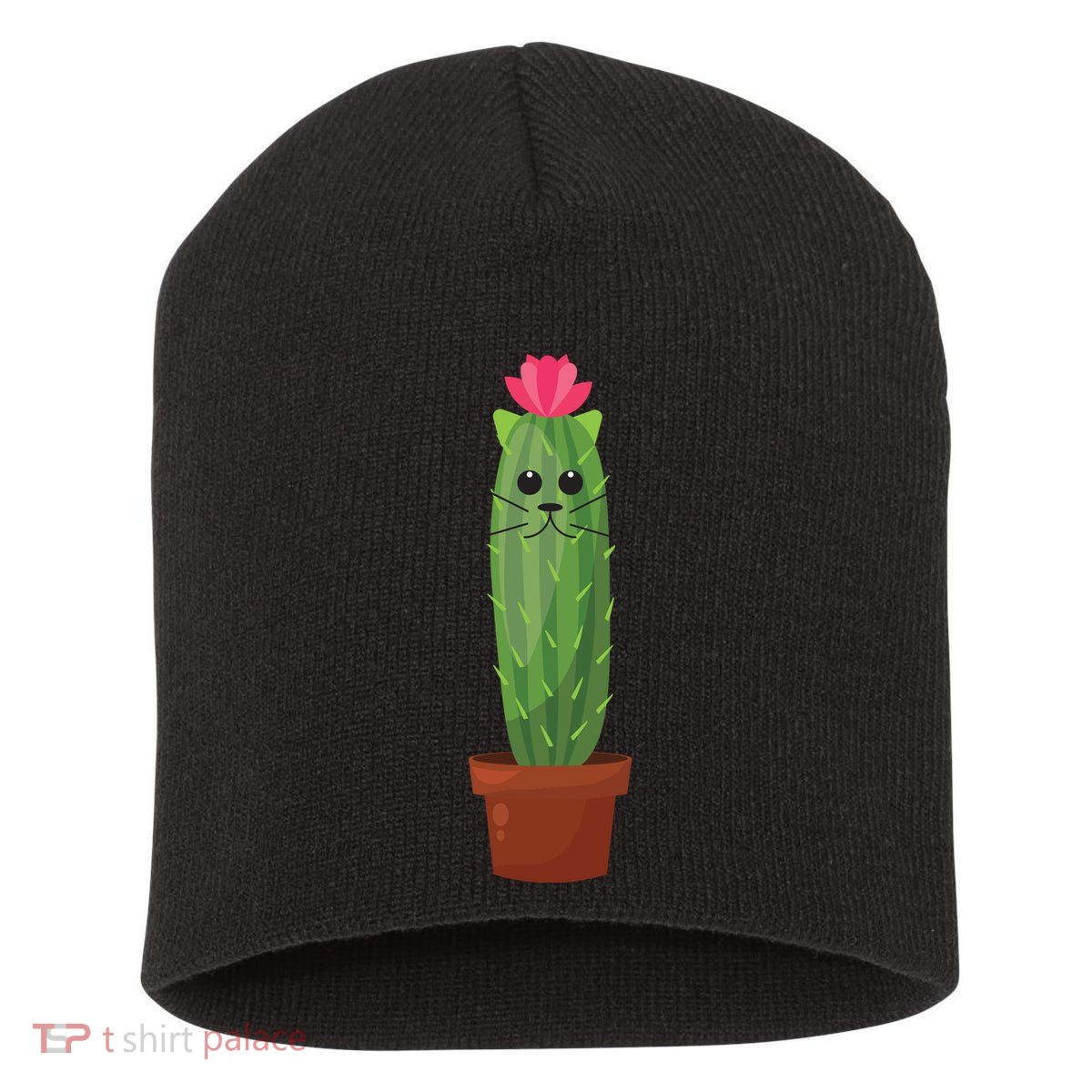 Catus: Funny Cat Cactus Short Acrylic Beanie