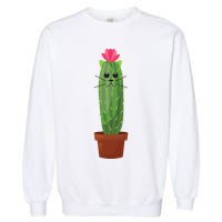 Catus: Funny Cat Cactus Garment-Dyed Sweatshirt