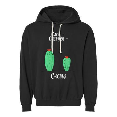 Cacti Cact-You Equals Cactus Garment-Dyed Fleece Hoodie