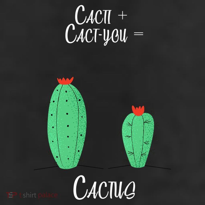 Cacti Cact-You Equals Cactus 7 Panel Mesh Trucker Snapback Hat