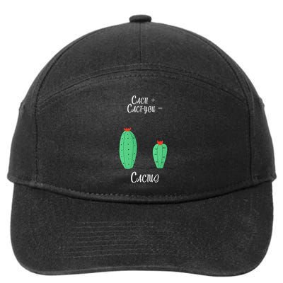 Cacti Cact-You Equals Cactus 7-Panel Snapback Hat