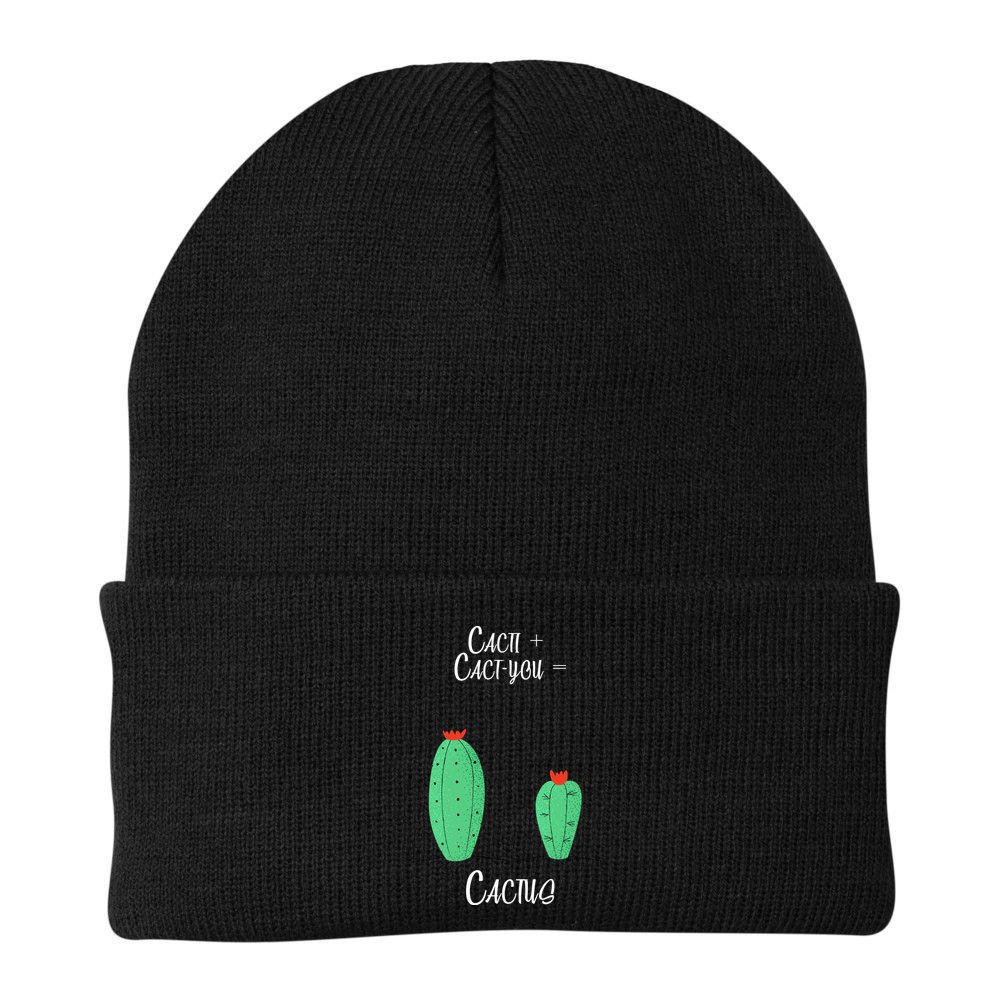 Cacti Cact-You Equals Cactus Beanie