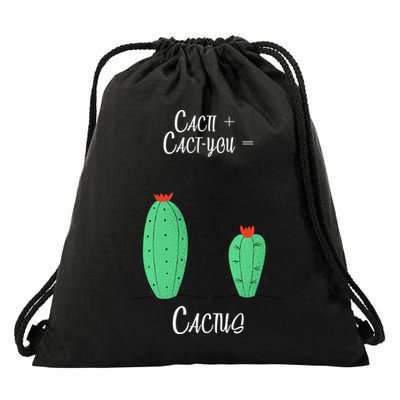 Cacti Cact-You Equals Cactus Drawstring Bag