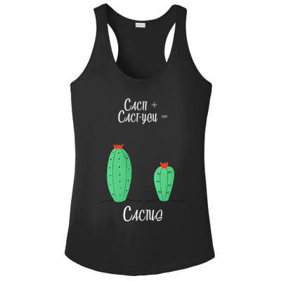 Cacti Cact-You Equals Cactus Ladies PosiCharge Competitor Racerback Tank