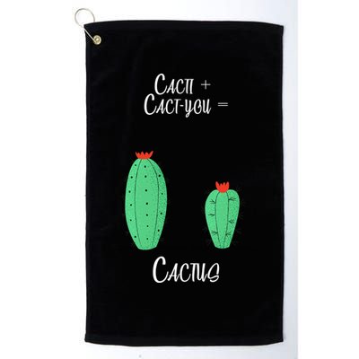 Cacti Cact-You Equals Cactus Golf Towel