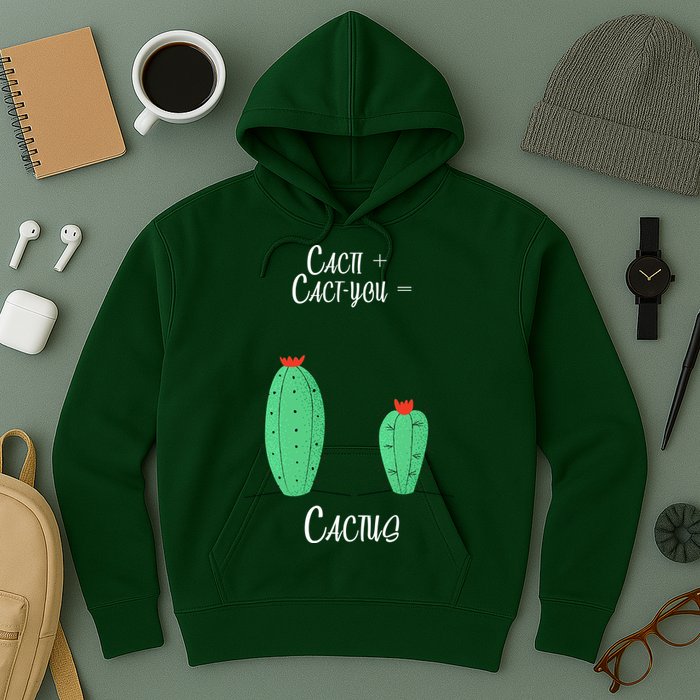 Cacti Cact-You Equals Cactus Hoodie