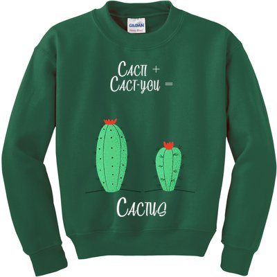 Cacti Cact-You Equals Cactus Kids Sweatshirt