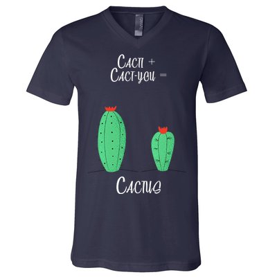 Cacti Cact-You Equals Cactus V-Neck T-Shirt