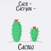 Cacti Cact-You Equals Cactus Garment-Dyed Sweatshirt