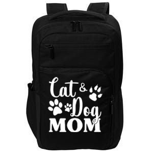 Cat And Dog Mom Animal Lover Impact Tech Backpack