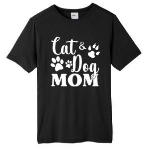 Cat And Dog Mom Animal Lover Tall Fusion ChromaSoft Performance T-Shirt