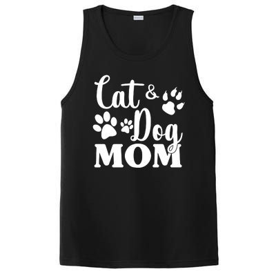 Cat And Dog Mom Animal Lover PosiCharge Competitor Tank