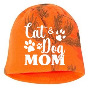 Cat And Dog Mom Animal Lover Kati - Camo Knit Beanie