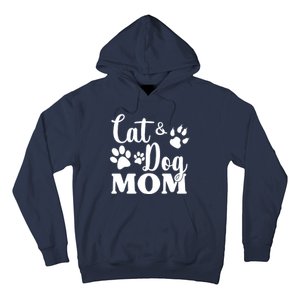 Cat And Dog Mom Animal Lover Hoodie