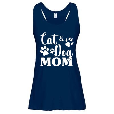 Cat And Dog Mom Animal Lover Ladies Essential Flowy Tank