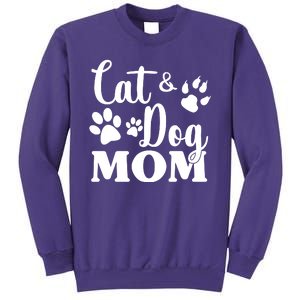 Cat And Dog Mom Animal Lover Sweatshirt