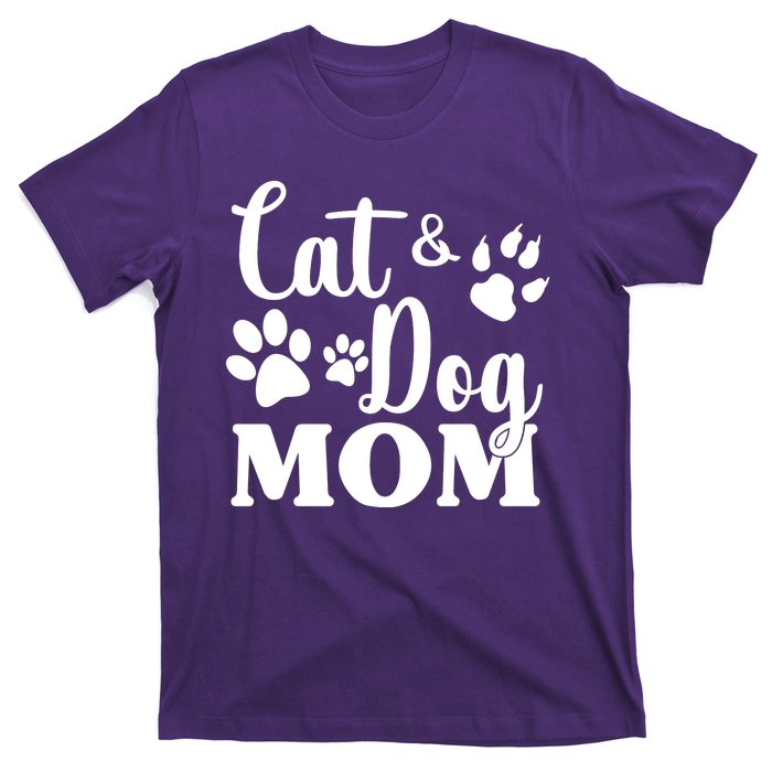 Cat And Dog Mom Animal Lover T-Shirt