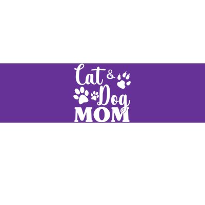 Cat And Dog Mom Animal Lover Bumper Sticker