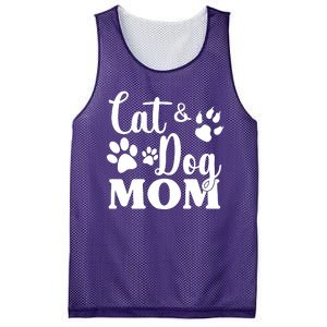 Cat And Dog Mom Animal Lover Mesh Reversible Basketball Jersey Tank