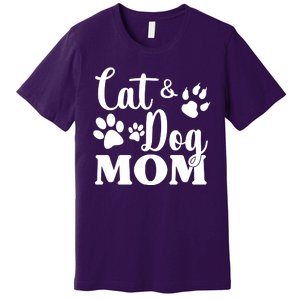 Cat And Dog Mom Animal Lover Premium T-Shirt