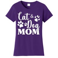 Cat And Dog Mom Animal Lover Women's T-Shirt