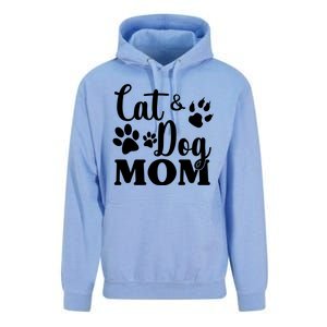 Cat And Dog Mom Animal Lover Unisex Surf Hoodie