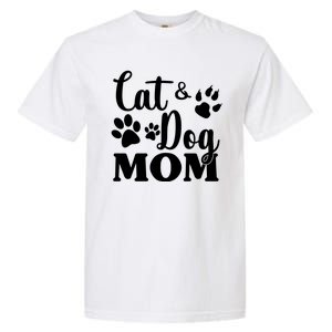 Cat And Dog Mom Animal Lover Garment-Dyed Heavyweight T-Shirt