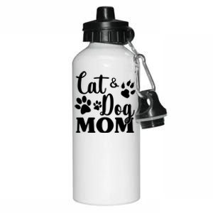 Cat And Dog Mom Animal Lover Aluminum Water Bottle