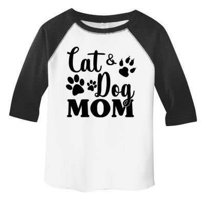 Cat And Dog Mom Animal Lover Toddler Fine Jersey T-Shirt