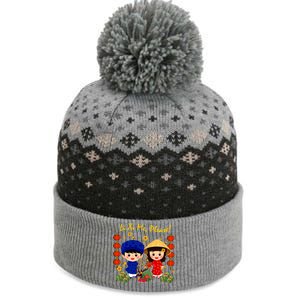 Cute Ao Dai Viet Nam Vietnamese New Year Li Xi Me Gift The Baniff Cuffed Pom Beanie