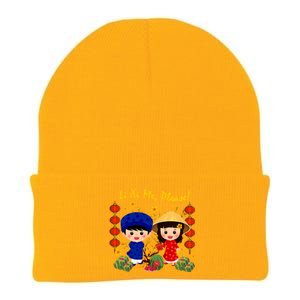 Cute Ao Dai Viet Nam Vietnamese New Year Li Xi Me Gift Knit Cap Winter Beanie