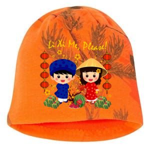 Cute Ao Dai Viet Nam Vietnamese New Year Li Xi Me Gift Kati - Camo Knit Beanie