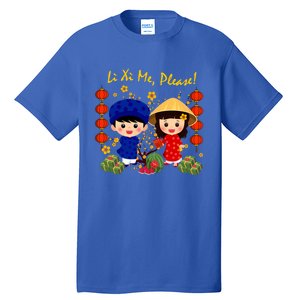 Cute Ao Dai Viet Nam Vietnamese New Year Li Xi Me Gift Tall T-Shirt